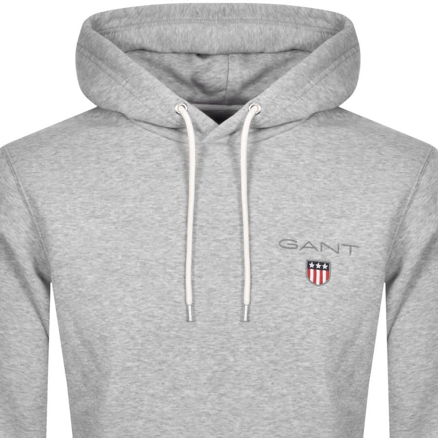 Alternative Image for ProductGant Medium Shield Hoodie Grey2